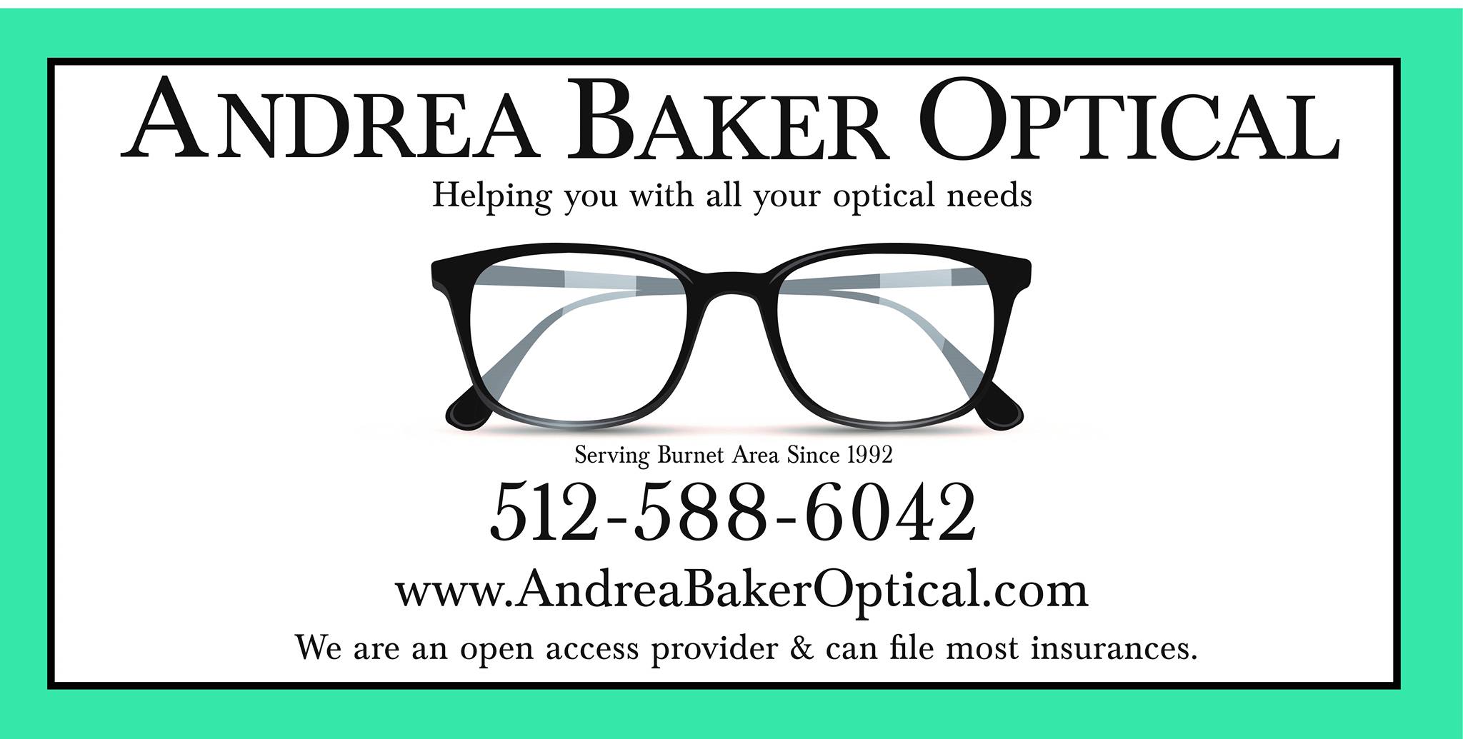 Andrea Baker Optical logo - prescription eyeglasses and custom lenses in Burnet, TX